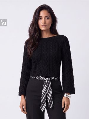 Sweter damski na zimę Mohito ze sklepu: Mohito w kategorii: Swetry damskie - zdjęcie 55A556F-010-6967_566EQ