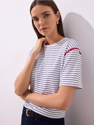 Bluzka damska casualowa Mohito ze sklepu: Mohito w kategorii: Bluzki damskie - zdjęcie 55A556F-010-6967_568KO