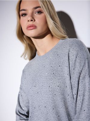 Mohito - Sweter damski na zimę ze sklepu: Mohito w kategorii: Swetry damskie - zdjęcie 55A556F-010-6967_590EQ