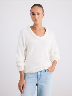 Sweter damski na zimę Mohito ze sklepu: Mohito w kategorii: Swetry damskie - zdjęcie 55A556F-010-6967_603EQ
