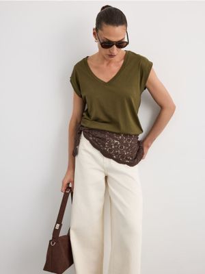 Bluzka damska casualowa Mohito ze sklepu: Mohito w kategorii: Bluzki damskie - zdjęcie 55A556F-010-6967_603JW