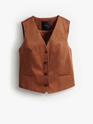 Kamizelka damska casual Mohito ze sklepu: Mohito w kategorii: Kamizelki damskie - zdjęcie 55A556F-010-6967_620HJ