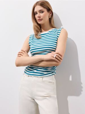 Bluzka damska na wiosnę Mohito ze sklepu: Mohito w kategorii: Bluzki damskie - zdjęcie 55A556F-010-6967_641FW