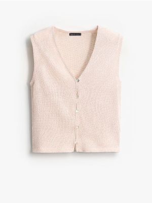 Kamizelka damska casual Mohito ze sklepu: Mohito w kategorii: Kamizelki damskie - zdjęcie 55A556F-010-6967_647HE