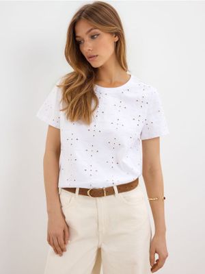 Bluzka damska casual Mohito ze sklepu: Mohito w kategorii: Bluzki damskie - zdjęcie 55A556F-010-6967_682JR