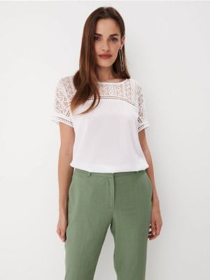 Bluzka damska boho Mohito ze sklepu: Mohito w kategorii: Bluzki damskie - zdjęcie 55A556F-010-6967_7055W