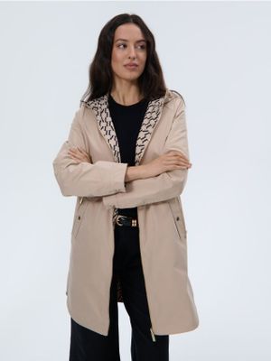 Parka damska casualowa na jesień Mohito ze sklepu: Mohito w kategorii: Parki damskie - zdjęcie 55A556F-010-6967_734FH