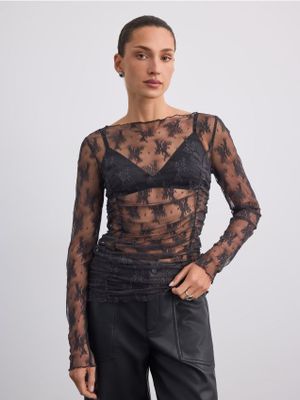 Bluzka damska elegancka Mohito ze sklepu: Mohito w kategorii: Bluzki damskie - zdjęcie 55A556F-010-6967_736LA