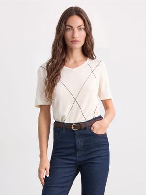 Mohito - Sweter damski ze sklepu: Mohito w kategorii: Swetry damskie - zdjęcie 55A556F-010-6967_752LA