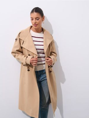 Płaszcz damski jesienny casual Mohito ze sklepu: Mohito w kategorii: Płaszcze damskie - zdjęcie 55A556F-010-6967_755GE