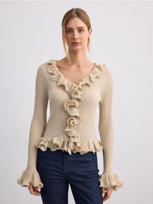 Sweter damski casual Mohito ze sklepu: Mohito w kategorii: Swetry damskie - zdjęcie 55A556F-010-6967_761LT