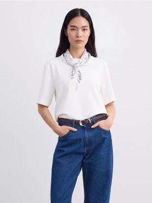 Bluzka damska casualowa Mohito ze sklepu: Mohito w kategorii: Bluzki damskie - zdjęcie 55A556F-010-6967_7915W