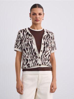 Sweter damski casual Mohito ze sklepu: Mohito w kategorii: Swetry damskie - zdjęcie 55A556F-010-6967_7956D