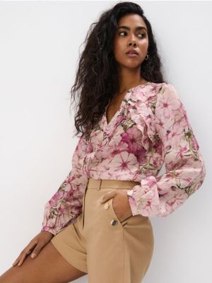 Bluzka damska boho Mohito ze sklepu: Mohito w kategorii: Bluzki damskie - zdjęcie 55A556F-010-6967_833FP