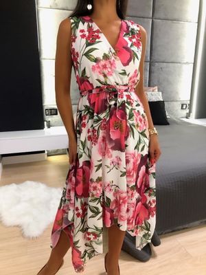 Sukienka boho ModnaKiecka.pl ze sklepu: ModnaKiecka.pl w kategorii: Sukienki - zdjęcie 64ECE52-355-6290_23050143