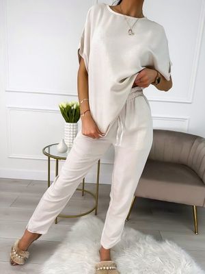 Komplet casual ModnaKiecka.pl ze sklepu: ModnaKiecka.pl w kategorii: Komplety i garnitury damskie - zdjęcie 64ECE52-355-6290_23055977