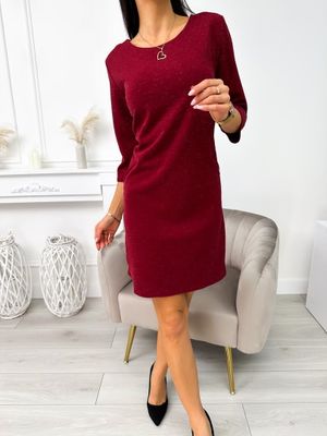 Sukienka wiosenna prosta ModnaKiecka.pl ze sklepu: ModnaKiecka.pl w kategorii: Sukienki - zdjęcie 64ECE52-355-6290_23059538