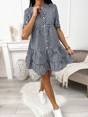 ModnaKiecka.pl - Sukienka koszulowa ze sklepu: ModnaKiecka.pl w kategorii: Sukienki - zdjęcie 64ECE52-355-6290_23060323