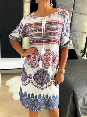 Sukienka na lato ModnaKiecka.pl ze sklepu: ModnaKiecka.pl w kategorii: Sukienki - zdjęcie 64ECE52-355-6290_23060840