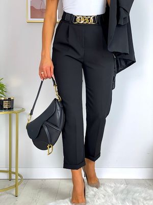 Spodnie damskie casual ModnaKiecka.pl ze sklepu: ModnaKiecka.pl w kategorii: Spodnie damskie - zdjęcie 64ECE52-355-6290_23060896
