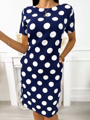 Sukienka na wiosnę casual ModnaKiecka.pl ze sklepu: ModnaKiecka.pl w kategorii: Sukienki - zdjęcie 64ECE52-355-6290_23060929