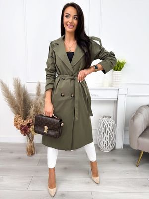 Płaszcz damski casual ModnaKiecka.pl ze sklepu: ModnaKiecka.pl w kategorii: Płaszcze damskie - zdjęcie 64ECE52-355-6290_23061978