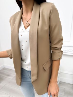 Marynarka casual ModnaKiecka.pl ze sklepu: ModnaKiecka.pl w kategorii: Marynarki damskie - zdjęcie 64ECE52-355-6290_23062216