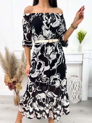 Sukienka na wiosnę ModnaKiecka.pl ze sklepu: ModnaKiecka.pl w kategorii: Sukienki - zdjęcie 64ECE52-355-6290_23062232