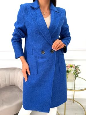 Płaszcz damski casual ModnaKiecka.pl ze sklepu: ModnaKiecka.pl w kategorii: Płaszcze damskie - zdjęcie 64ECE52-355-6290_23066969