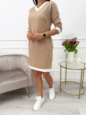 Sukienka prosta ModnaKiecka.pl ze sklepu: ModnaKiecka.pl w kategorii: Sukienki - zdjęcie 64ECE52-355-6290_23067098