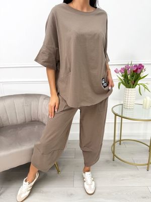 Komplet casual ModnaKiecka.pl ze sklepu: ModnaKiecka.pl w kategorii: Komplety i garnitury damskie - zdjęcie 64ECE52-355-6290_23067188