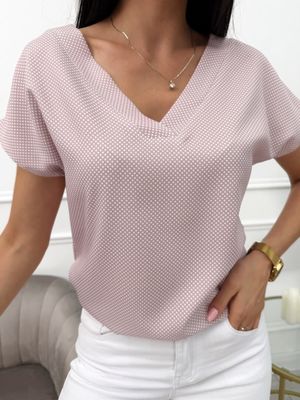 Bluzka damska casualowa ModnaKiecka.pl ze sklepu: ModnaKiecka.pl w kategorii: Bluzki damskie - zdjęcie 64ECE52-355-6290_23067269