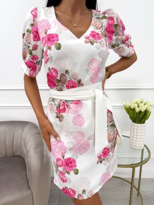 Sukienka casualowa ModnaKiecka.pl ze sklepu: ModnaKiecka.pl w kategorii: Sukienki - zdjęcie 64ECE52-355-6290_23067523