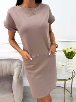 Sukienka casual ModnaKiecka.pl ze sklepu: ModnaKiecka.pl w kategorii: Sukienki - zdjęcie 64ECE52-355-6290_23067779