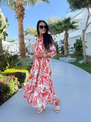 Sukienka boho ModnaKiecka.pl ze sklepu: ModnaKiecka.pl w kategorii: Sukienki - zdjęcie 64ECE52-355-6290_23068113