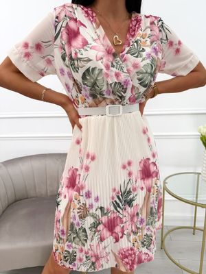 Sukienka casual ModnaKiecka.pl ze sklepu: ModnaKiecka.pl w kategorii: Sukienki - zdjęcie 64ECE52-355-6290_23068135