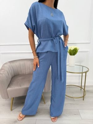 Komplet casualowy ModnaKiecka.pl ze sklepu: ModnaKiecka.pl w kategorii: Komplety i garnitury damskie - zdjęcie 64ECE52-355-6290_23068178