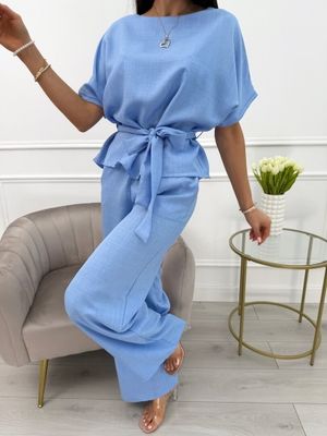 Komplet wiosenny casual ModnaKiecka.pl ze sklepu: ModnaKiecka.pl w kategorii: Komplety i garnitury damskie - zdjęcie 64ECE52-355-6290_23068179