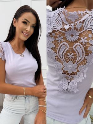 ModnaKiecka.pl - Bluzka damska casualowa na wiosnę ze sklepu: ModnaKiecka.pl w kategorii: Bluzki damskie - zdjęcie 64ECE52-355-6290_23068409