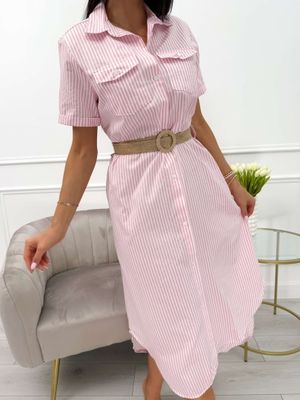 Sukienka casual dopasowana ModnaKiecka.pl ze sklepu: ModnaKiecka.pl w kategorii: Sukienki - zdjęcie 64ECE52-355-6290_23068519