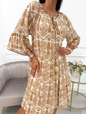 Sukienka casual ModnaKiecka.pl ze sklepu: ModnaKiecka.pl w kategorii: Sukienki - zdjęcie 64ECE52-355-6290_23068869