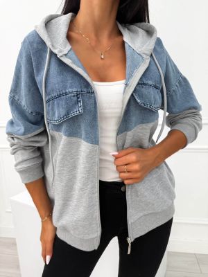 Bluza damska casual ModnaKiecka.pl ze sklepu: ModnaKiecka.pl w kategorii: Bluzy damskie - zdjęcie 64ECE52-355-6290_23069157