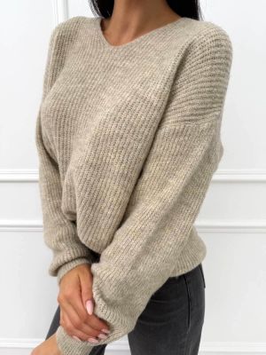 Sweter damski ModnaKiecka.pl ze sklepu: ModnaKiecka.pl w kategorii: Swetry damskie - zdjęcie 64ECE52-355-6290_23069910