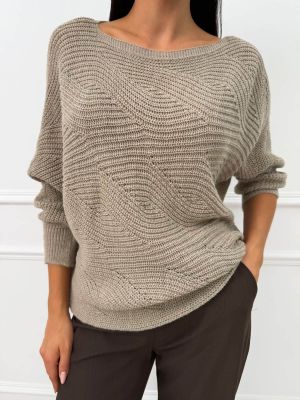 Sweter damski na wiosnę ModnaKiecka.pl ze sklepu: ModnaKiecka.pl w kategorii: Swetry damskie - zdjęcie 64ECE52-355-6290_23069915