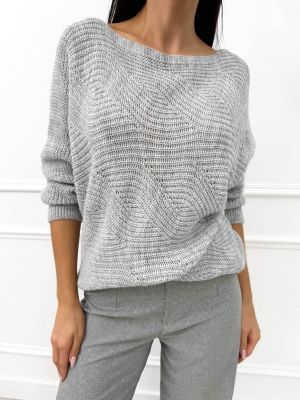 Sweter damski casual ModnaKiecka.pl ze sklepu: ModnaKiecka.pl w kategorii: Swetry damskie - zdjęcie 64ECE52-355-6290_23069917
