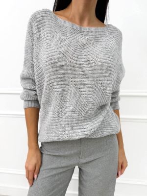 Sweter damski casual ModnaKiecka.pl ze sklepu: ModnaKiecka.pl w kategorii: Swetry damskie - zdjęcie 64ECE52-355-6290_23069917