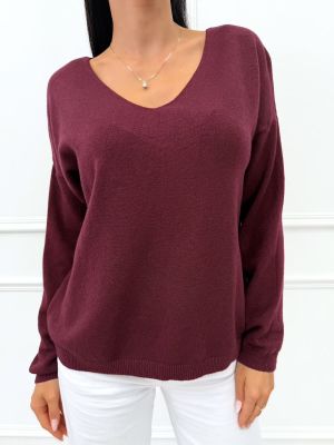 Sweter damski casualowy ModnaKiecka.pl ze sklepu: ModnaKiecka.pl w kategorii: Swetry damskie - zdjęcie 64ECE52-355-6290_23069986