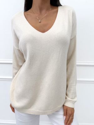 Sweter damski na wiosnę ModnaKiecka.pl ze sklepu: ModnaKiecka.pl w kategorii: Swetry damskie - zdjęcie 64ECE52-355-6290_23069991