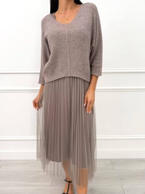 Komplet casual ModnaKiecka.pl ze sklepu: ModnaKiecka.pl w kategorii: Komplety i garnitury damskie - zdjęcie 64ECE52-355-6290_23070224