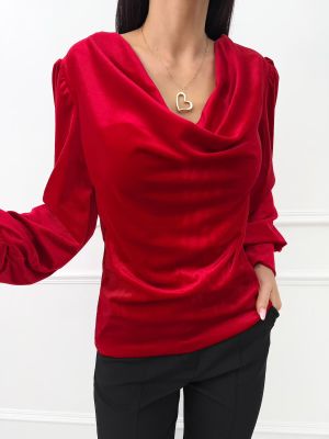 Bluzka damska casual ModnaKiecka.pl ze sklepu: ModnaKiecka.pl w kategorii: Bluzki damskie - zdjęcie 64ECE52-355-6290_23070570